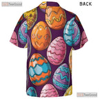Colorful Easter Egg Hawaiian Tee - Vibrant Spring Holiday Gift Men