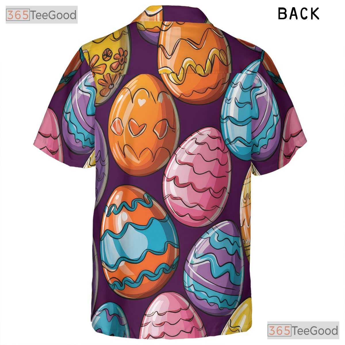 Colorful Easter Egg Hawaiian Tee - Vibrant Spring Holiday Gift Men