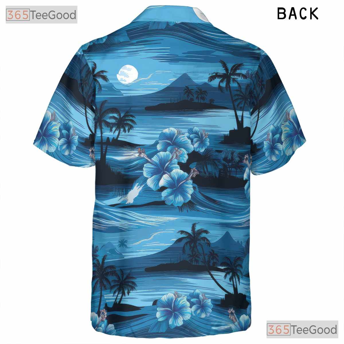 Palm Tree Flower Hawaiian Shirt - Ocean Aloha Beach Party Unisex S-5XL
