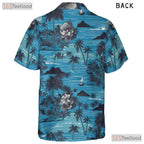 Tropical Blue Palm Flower Hawaiian Shirt - Aloha Unisex Wear Size S-5XL