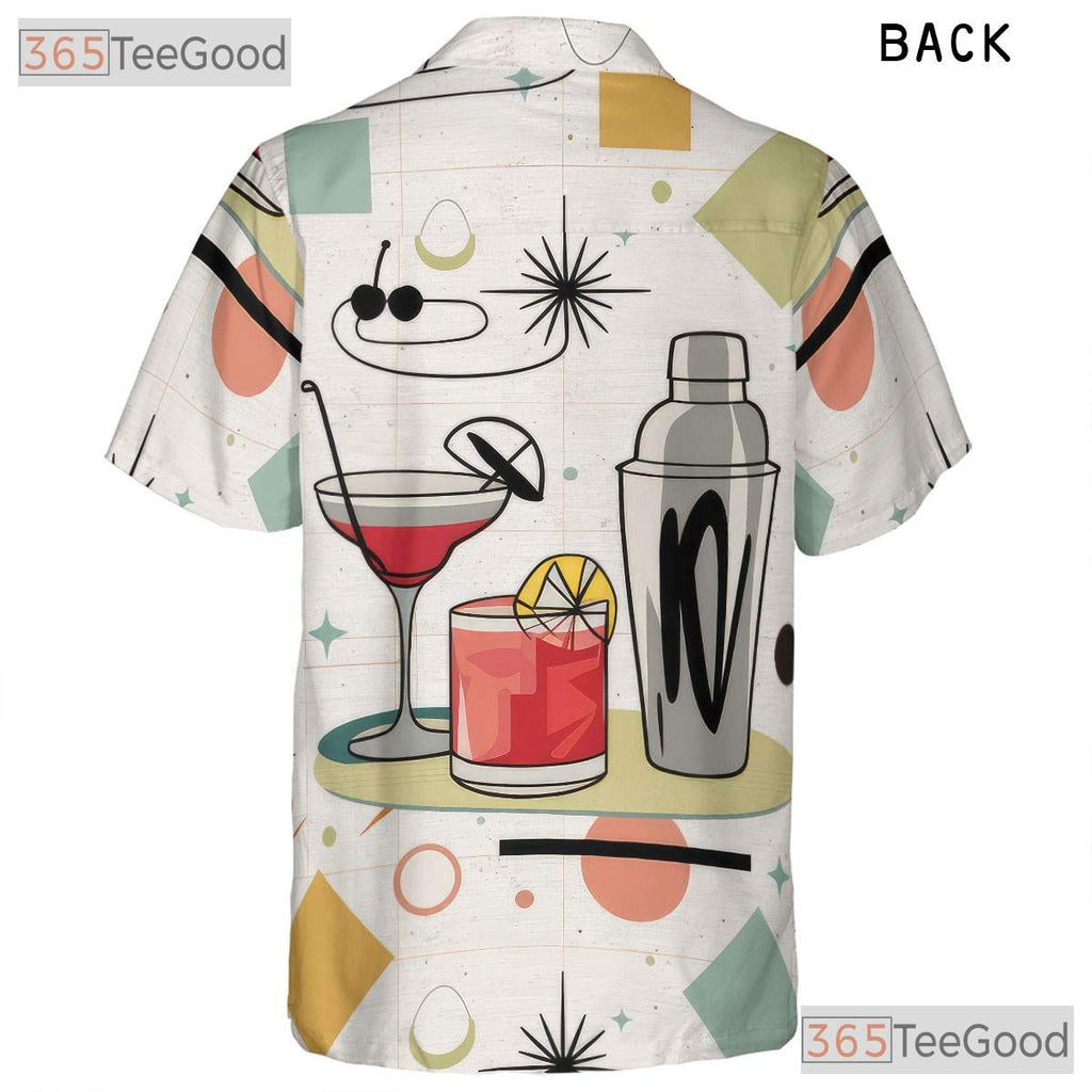 Black Cat Floral Hawaiian Shirt - Tropical Palm Tee For Adults