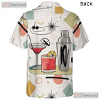 Black Cat Floral Hawaiian Shirt - Tropical Palm Tee For Adults