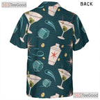Unisex Atomic Bar Hawaiian Shirt - Vintage Martini Lounge Tee