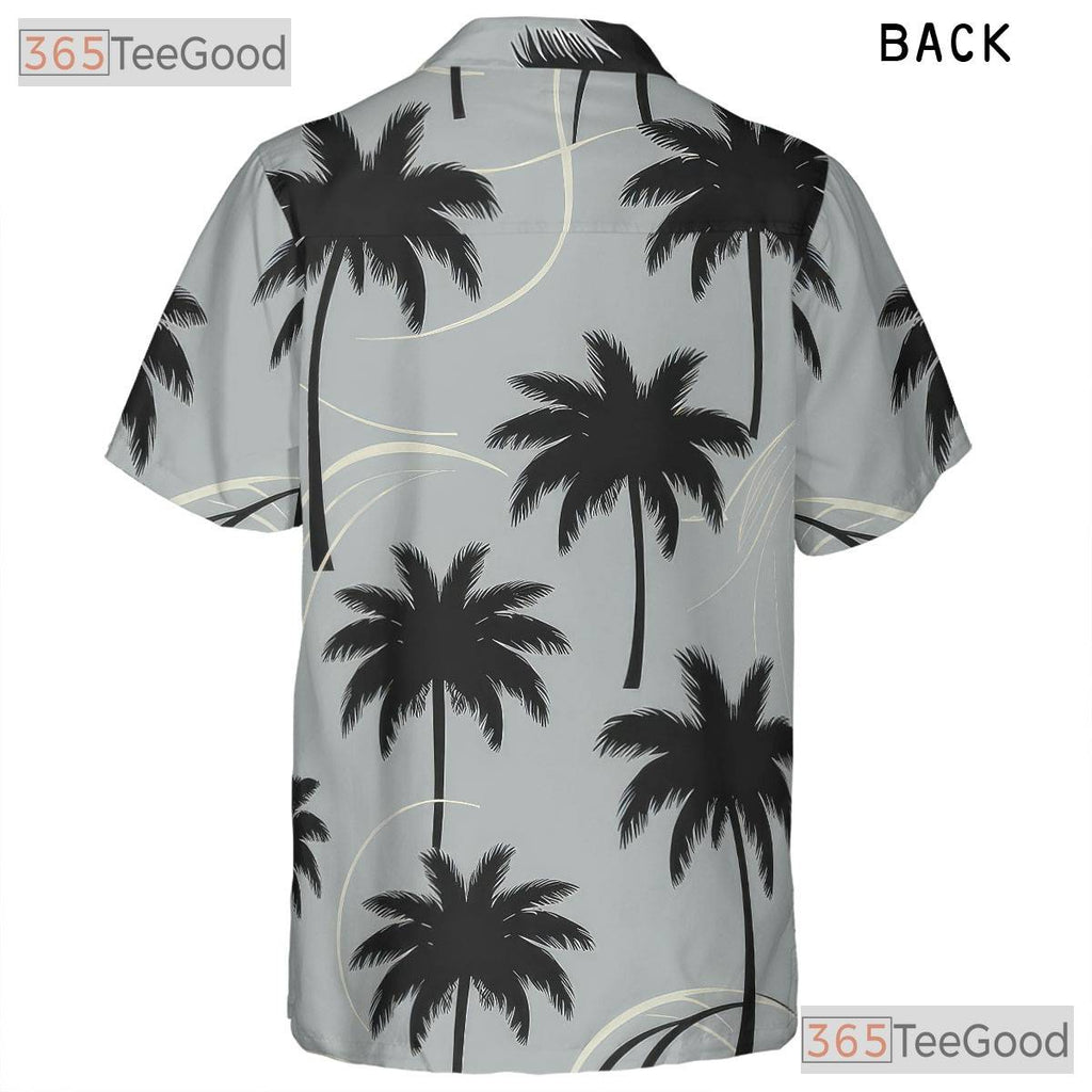 Retro Beach Car Hawaiian Shirt - Palm Tree Sunset Tee Women