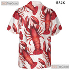 Funny Red Lobster Hawaiian Shirt - Unisex Seafood Beach Aloha Party Tee