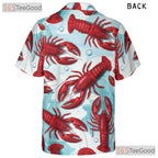 Funny Red Lobster Hawaiian Shirt - Unisex Seafood Aloha Beach Summer Tee