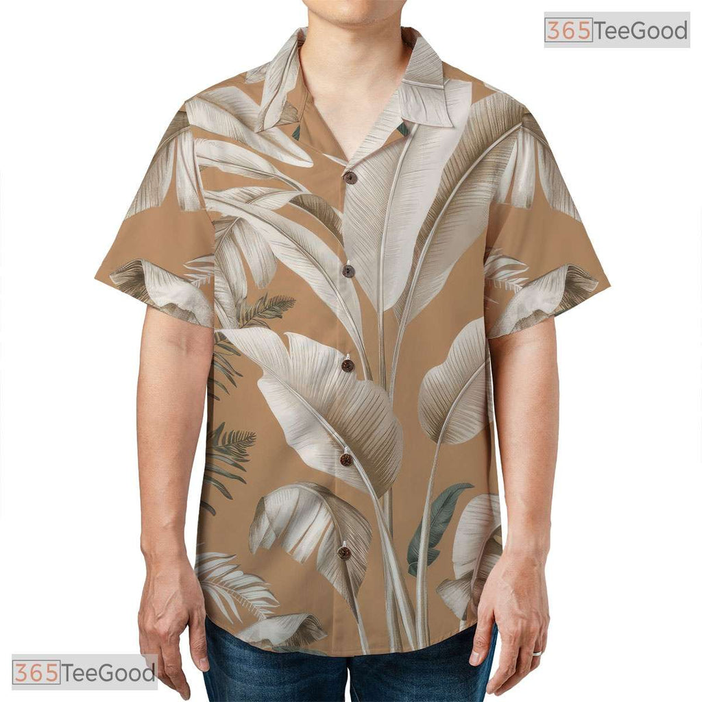 Pink Flamingo Hibiscus Hawaiian Shirt for Adults - Tropical Beachwear