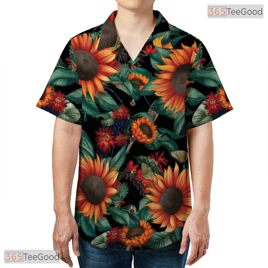 Green Palm Tree Hawaiian Shirt - Unisex Aloha Beach Vacation Party