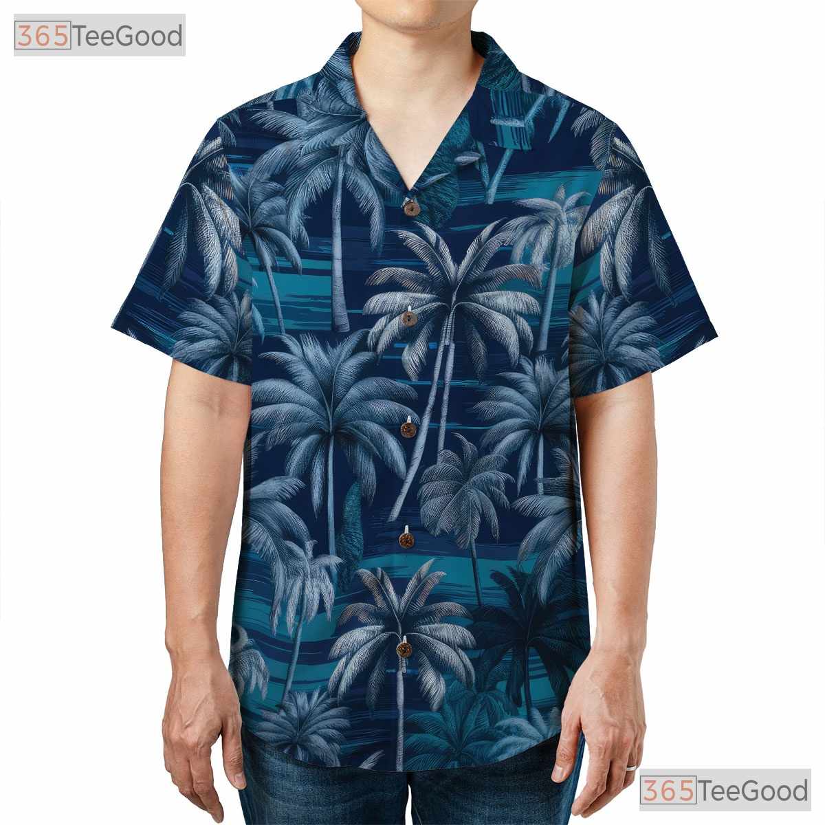 Stylish Palm Tree Hawaiian Shirt - Summer Beachwear for Men