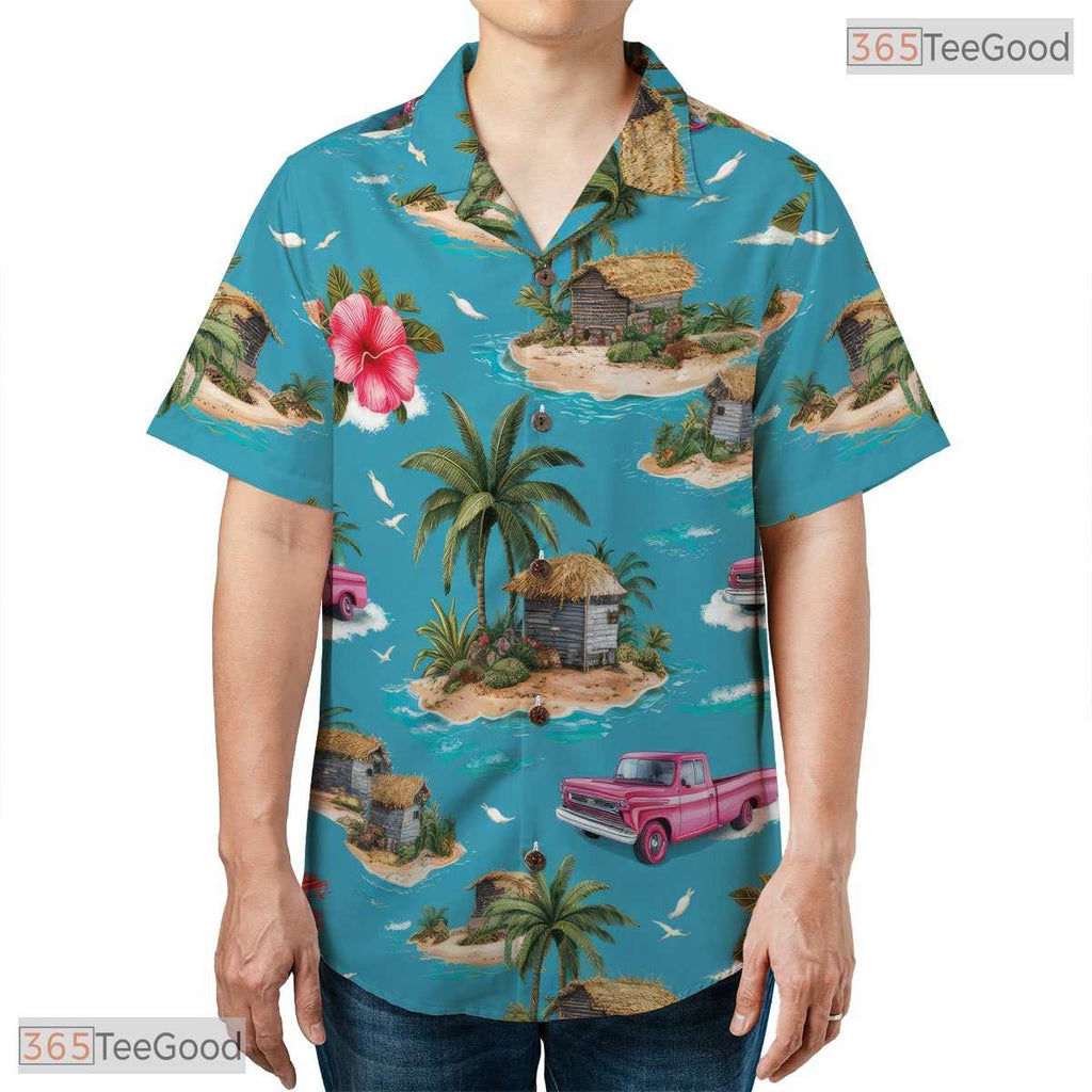 Midnight Bloom Floral Hawaiian Shirt - Tropical Aloha Gift for Adults