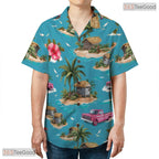 Midnight Bloom Floral Hawaiian Shirt - Tropical Aloha Gift for Adults