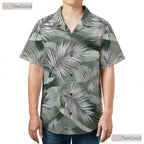 Sage Green Palm Tree Hawaiian Shirt - Men's Aloha Party Outfit