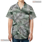 Flamingo Hibiscus Palm Hawaiian Shirt - Aloha Tropical Print Adults