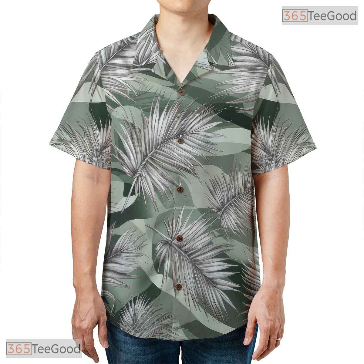 Flamingo Hibiscus Palm Hawaiian Shirt - Aloha Tropical Print Adults