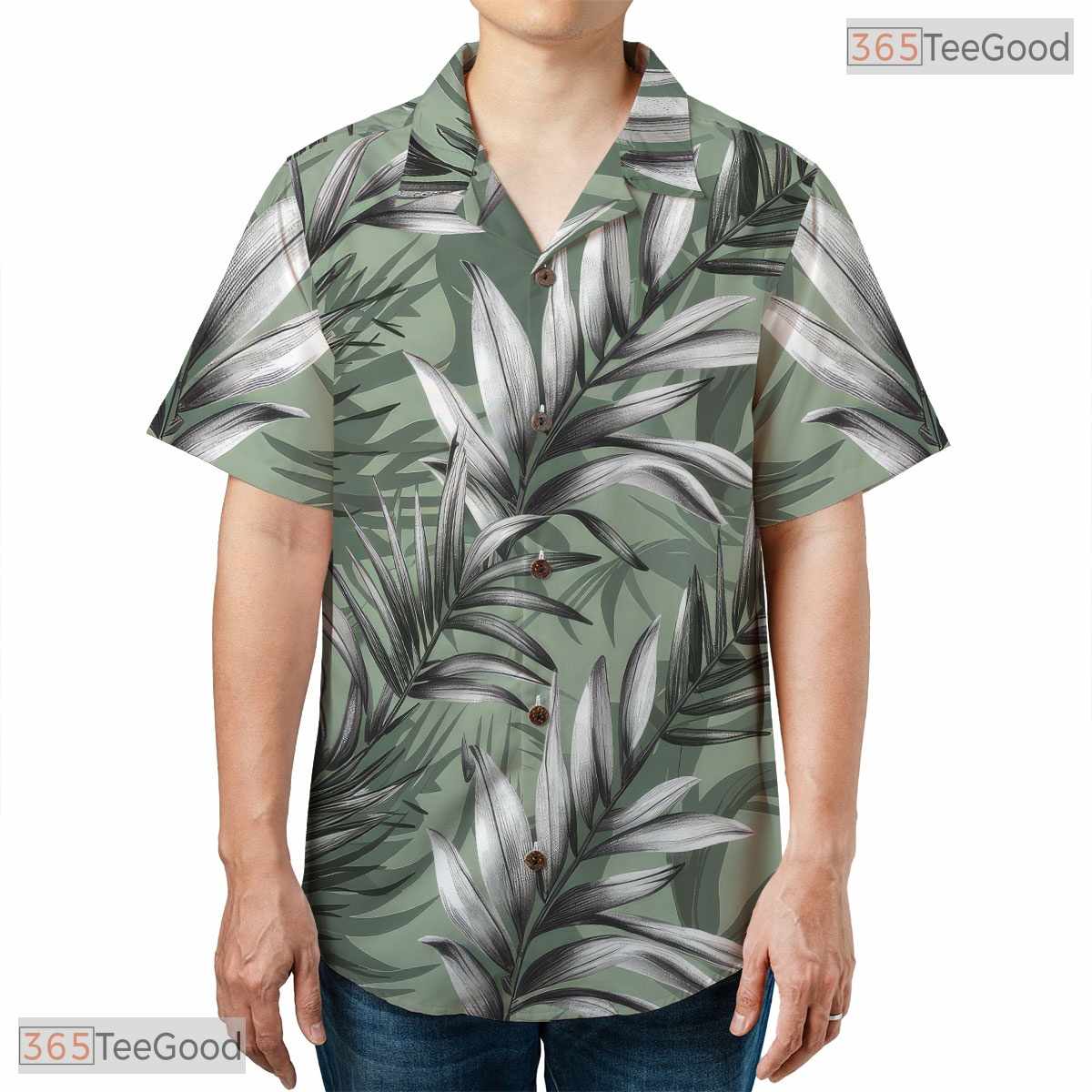 Midnight Jungle Exotic Hawaiian Tee - Tropical Foliage Aloha Unisex