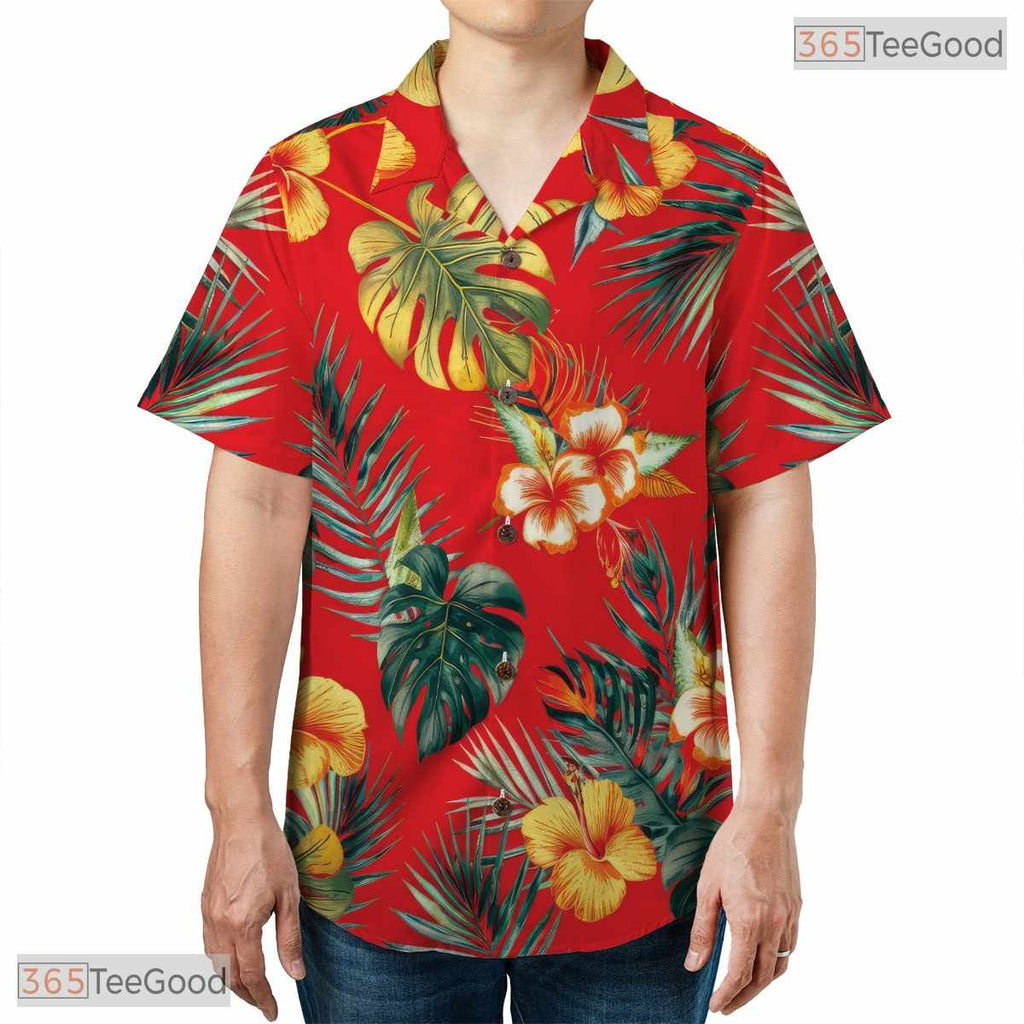 Dark Exotic Tropical Jungle Hawaiian Tee - Midnight Aloha Beach Women