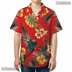 Dark Exotic Tropical Jungle Hawaiian Tee - Midnight Aloha Beach Women