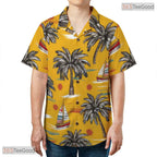 Dark Green Tropical Palm Hawaiian Shirt - Midnight Aloha Vacation Women