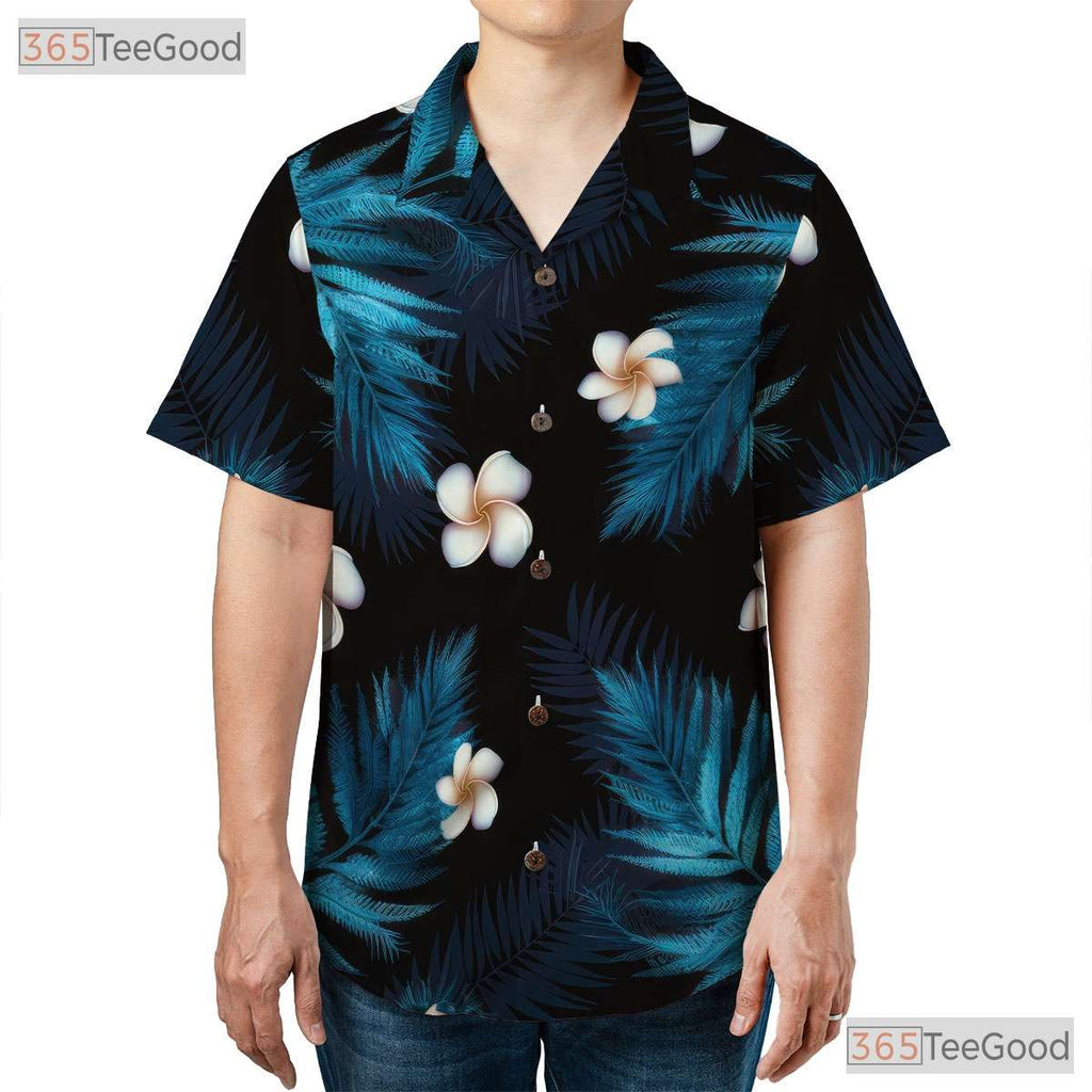 Tropical Night Floral Hawaiian Shirt - Women's Summer Beachwear
