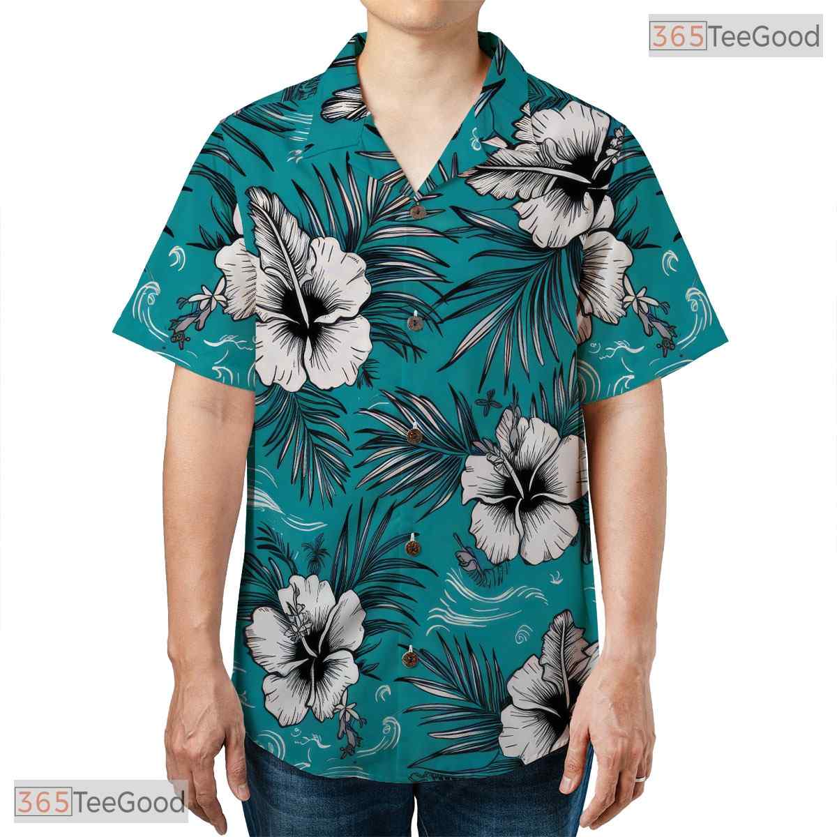 Sunset Beach Hawaiian Tee - Vibrant Ocean Paradise Aloha Shirt Adults