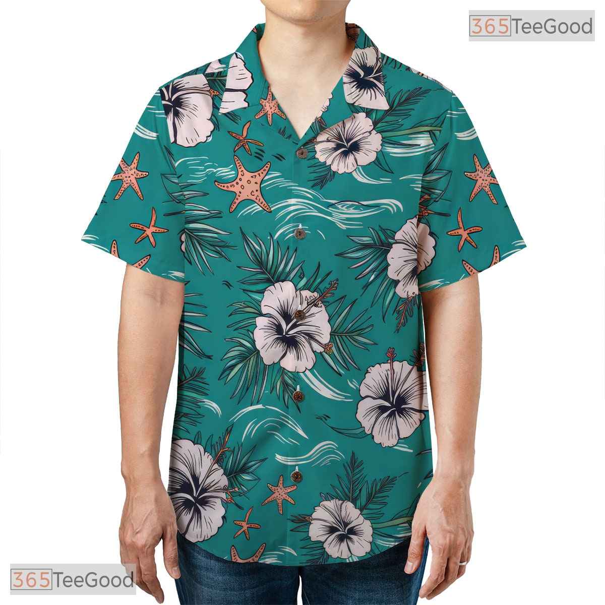 Colorful Ocean Sunset Hawaiian Tee - Tropical Beach Style Unisex Adult