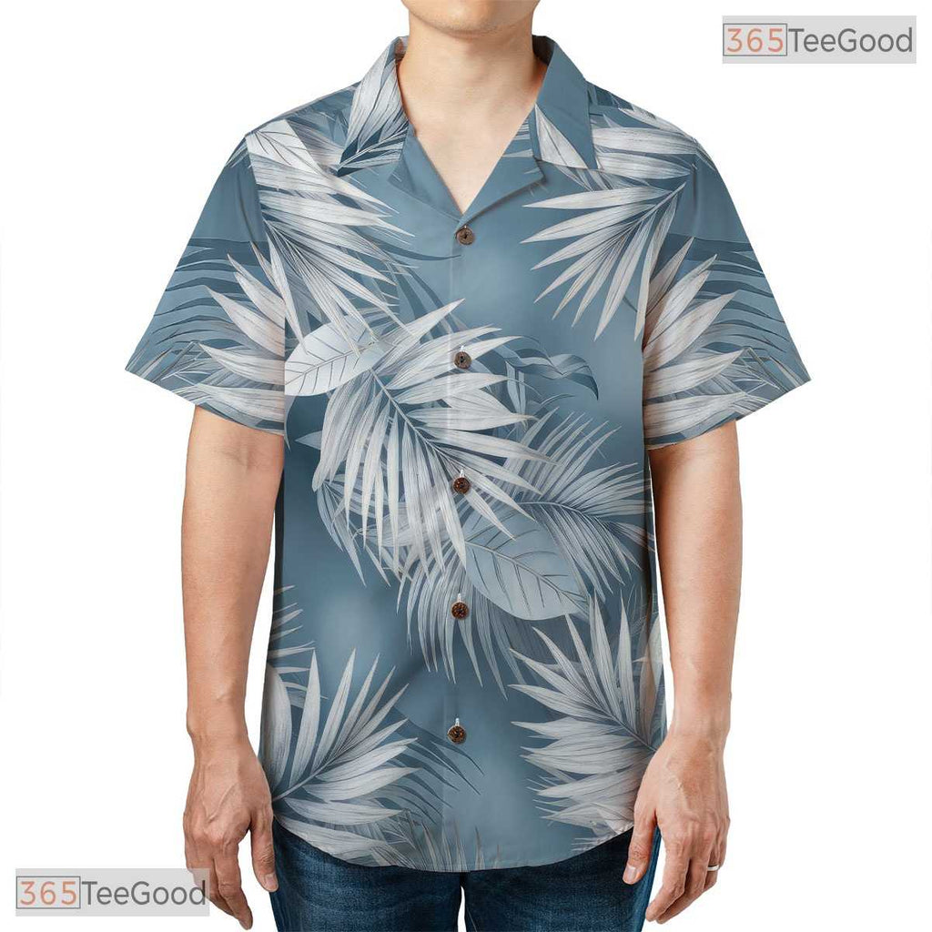Tropical Ocean Vibes Hawaiian Tee - Blue Wave Island Summer Style Adults