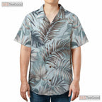 Beach Vacation Blue Palm Hawaiian Shirt - Adult Summer Aloha Wear