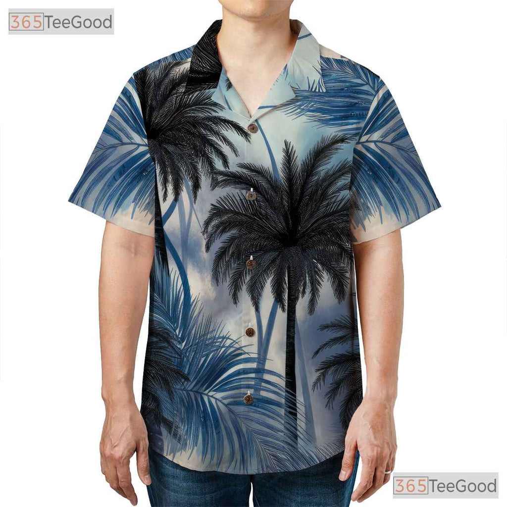 Tropical Palm Breeze Hawaiian Shirt - Summer Aloha Outfit Men & Women