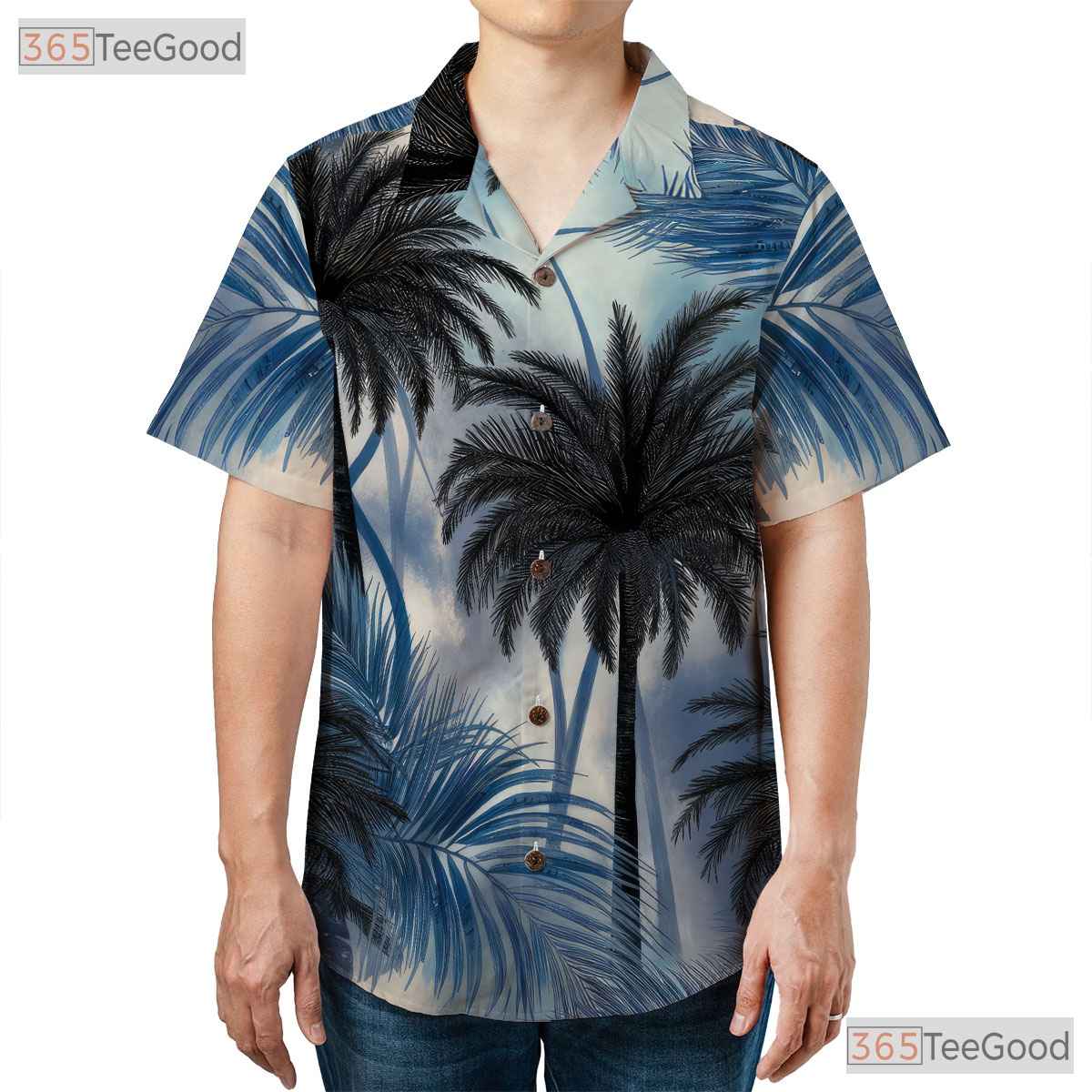 Tropical Palm Breeze Hawaiian Shirt - Summer Aloha Outfit Men & Women