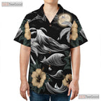 Vintage Green Palm Hawaiian Shirt - Tropical Ocean Island Style Men