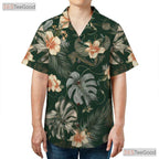 Green Monstera Tropical Hawaiian Shirt - Aloha Island Vibes for Men
