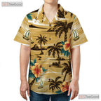 Palm Tree Hibiscus Hawaiian Tee - Vintage Aloha Beach Style Women S to 5XL