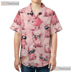 Atomic Cocktail Hawaiian Shirt - Vintage 50s Mid-Century Tee