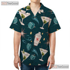 Unisex Atomic Bar Hawaiian Shirt - Vintage Martini Lounge Tee