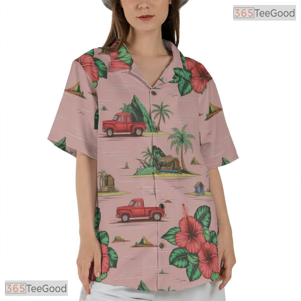 Black Teal Gold Tropical Hawaiian Shirt - Adult Aloha Beachwear Tee