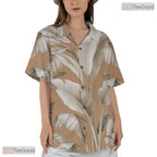 Pink Flamingo Hibiscus Hawaiian Shirt for Adults - Tropical Beachwear