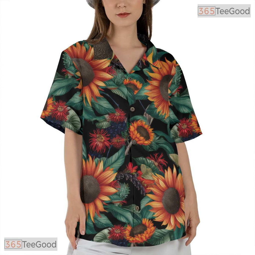 Green Palm Tree Hawaiian Shirt - Unisex Aloha Beach Vacation Party