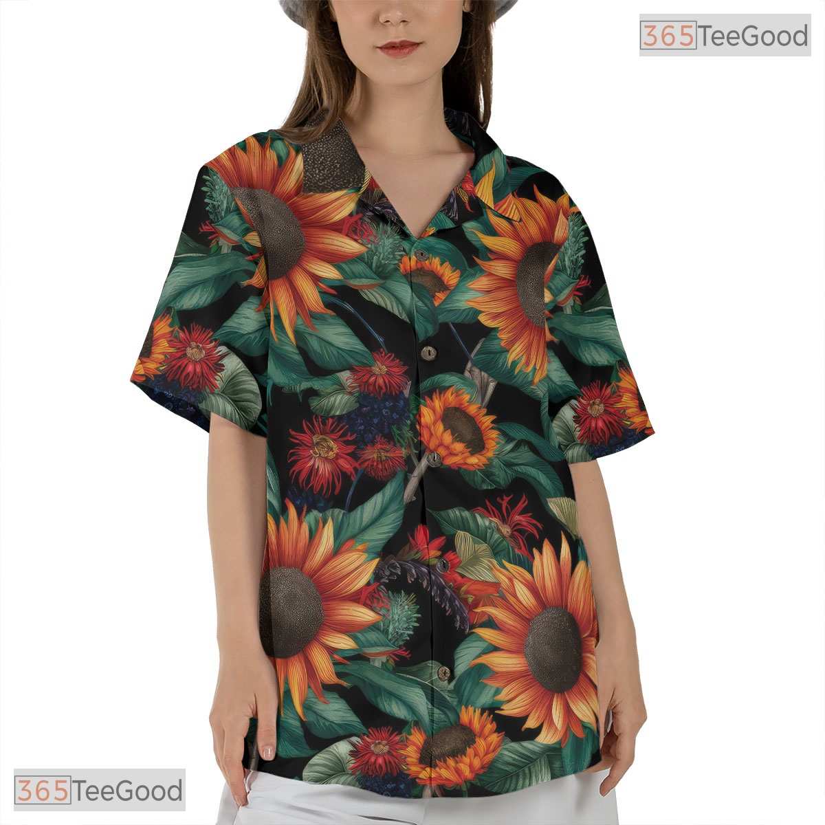 Green Palm Tree Hawaiian Shirt - Unisex Aloha Beach Vacation Party