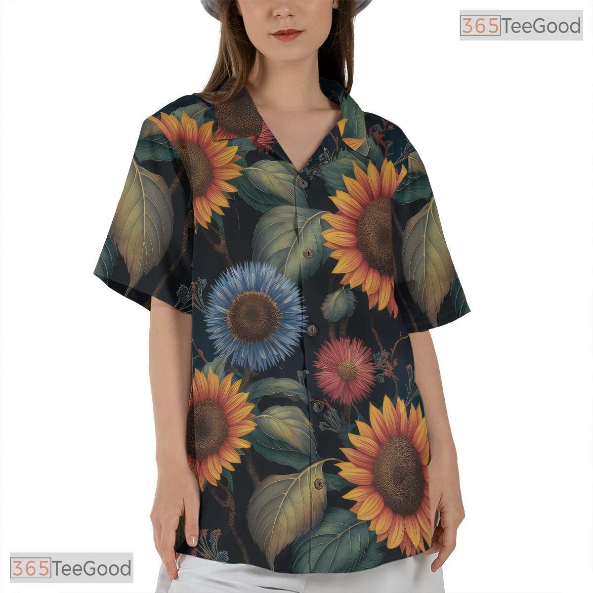 Tropical Green Palm Leaf Hawaiian Tee - Unisex Aloha Summer Outfit Gift