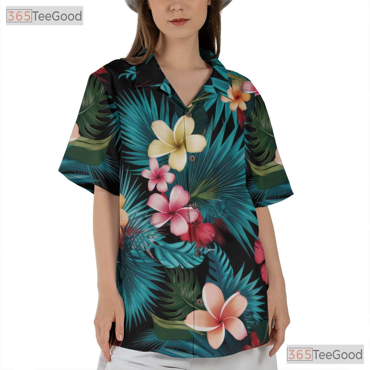 Tropical Floral Paradise Hawaiian Shirt - Unisex Beach Outfit