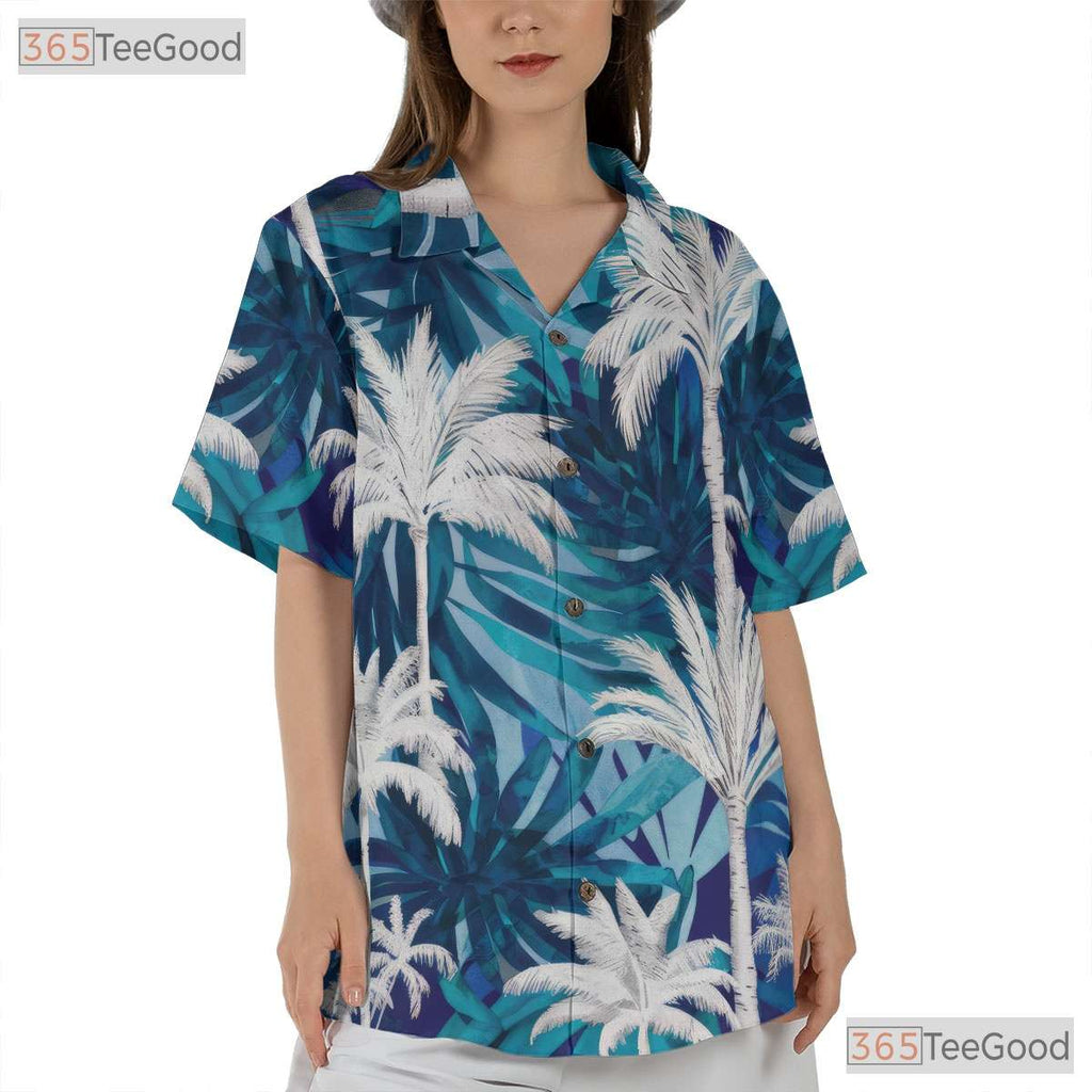 Tropical Palm Tree Hawaiian Shirt - Unisex Vacation Beach Tee