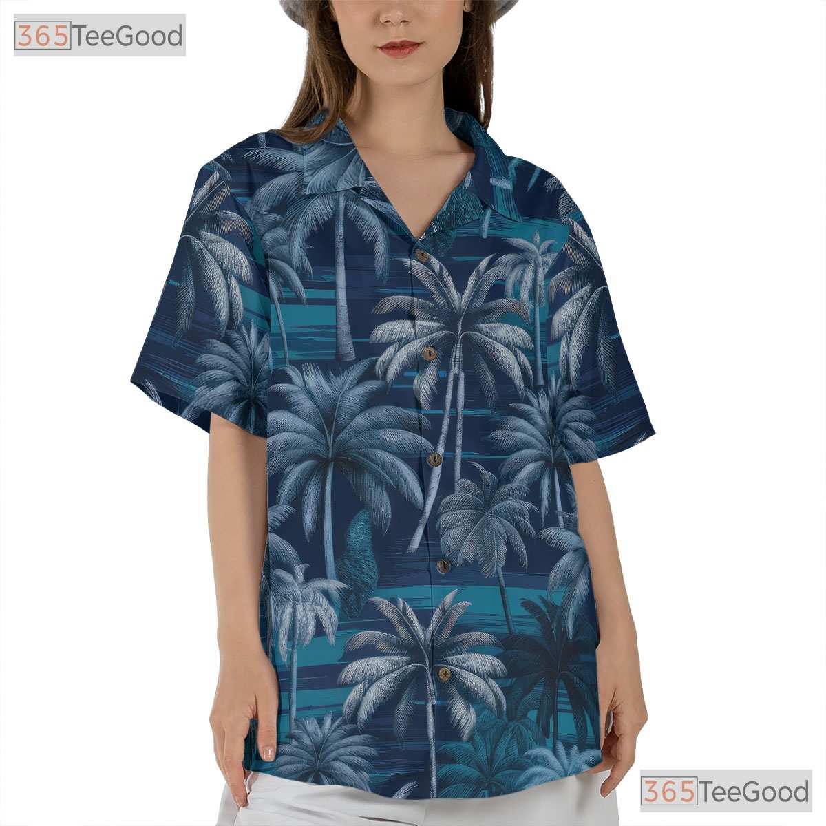 Stylish Palm Tree Hawaiian Shirt - Summer Beachwear for Men