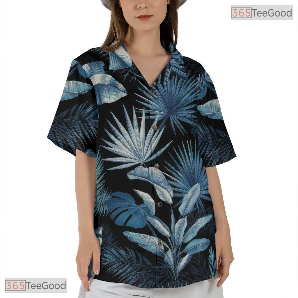 Floral Paradise Navy Hawaiian Tee - Island Aloha Summer Gift for Adults