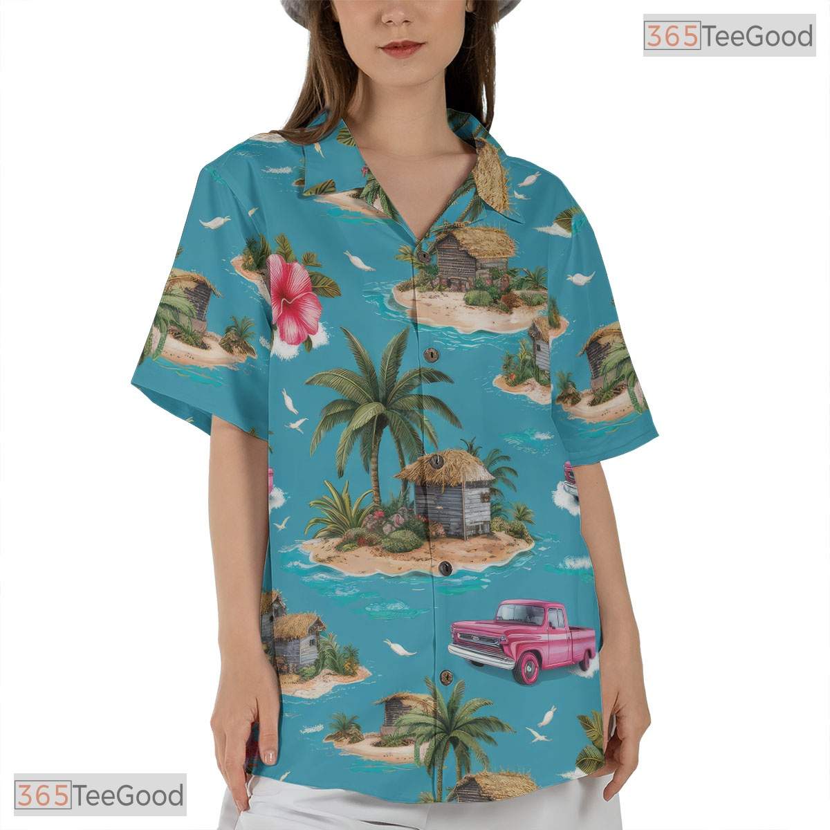 Midnight Bloom Floral Hawaiian Shirt - Tropical Aloha Gift for Adults