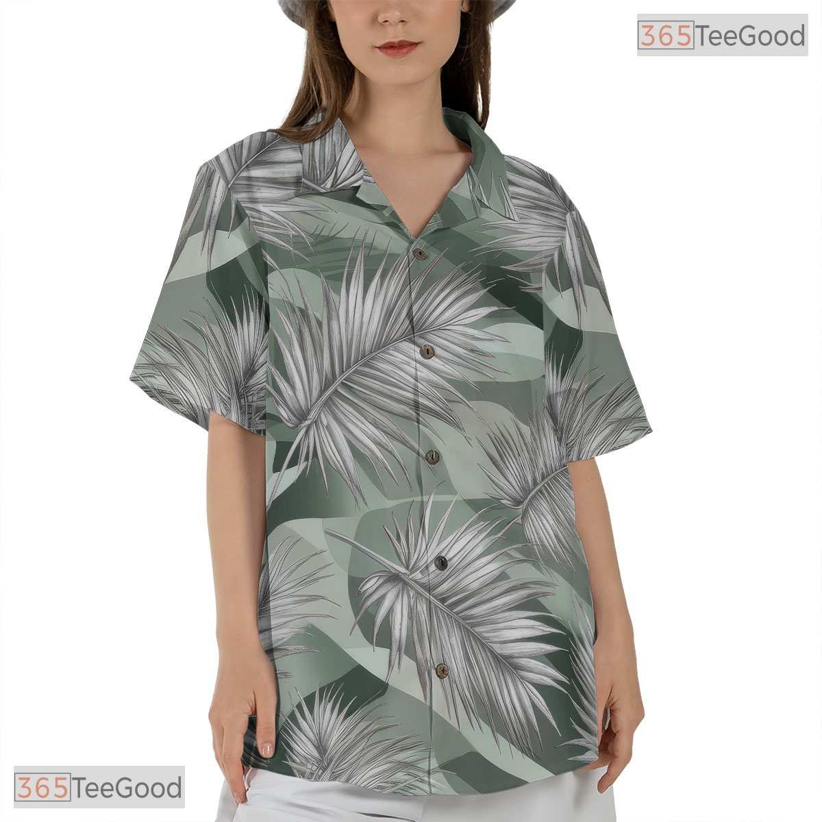 Flamingo Hibiscus Palm Hawaiian Shirt - Aloha Tropical Print Adults