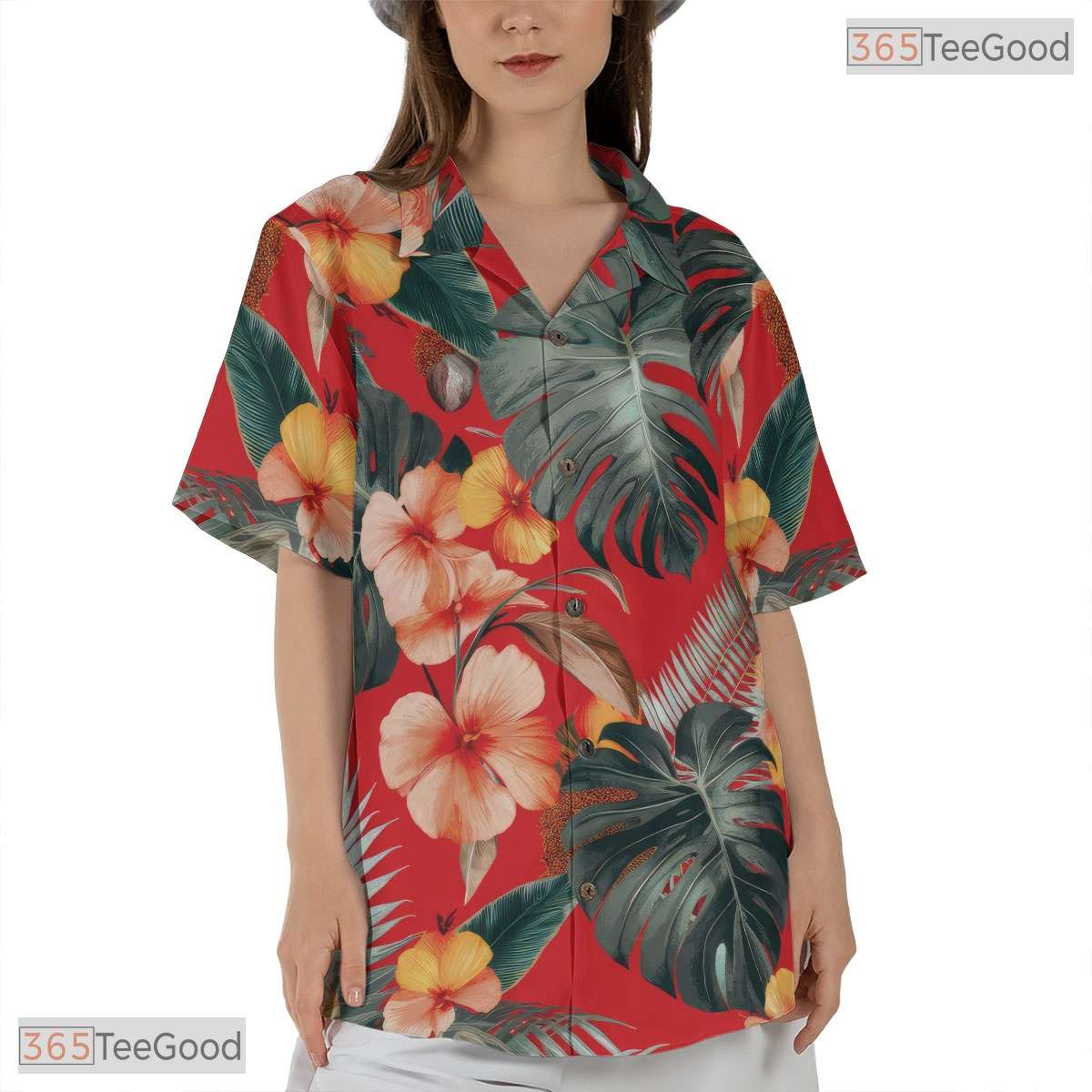 Seamless Midnight Jungle Hawaiian Shirt - Tropical Foliage Men's Wear