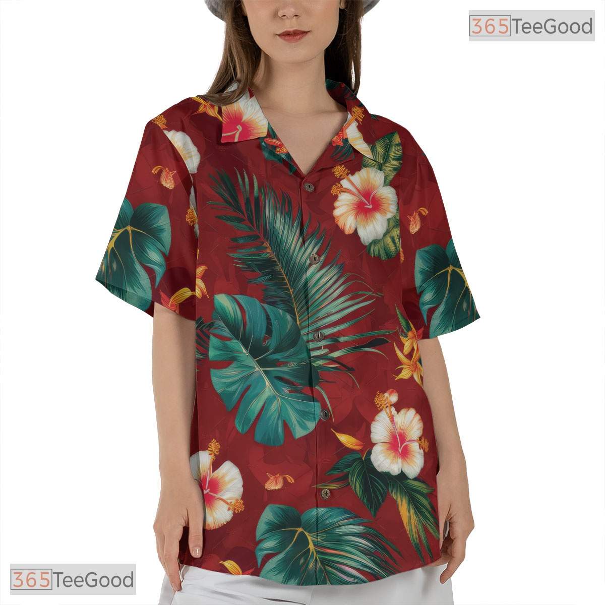 Midnight Foliage Seamless Hawaiian Shirt - Tropical Jungle Aloha Adult