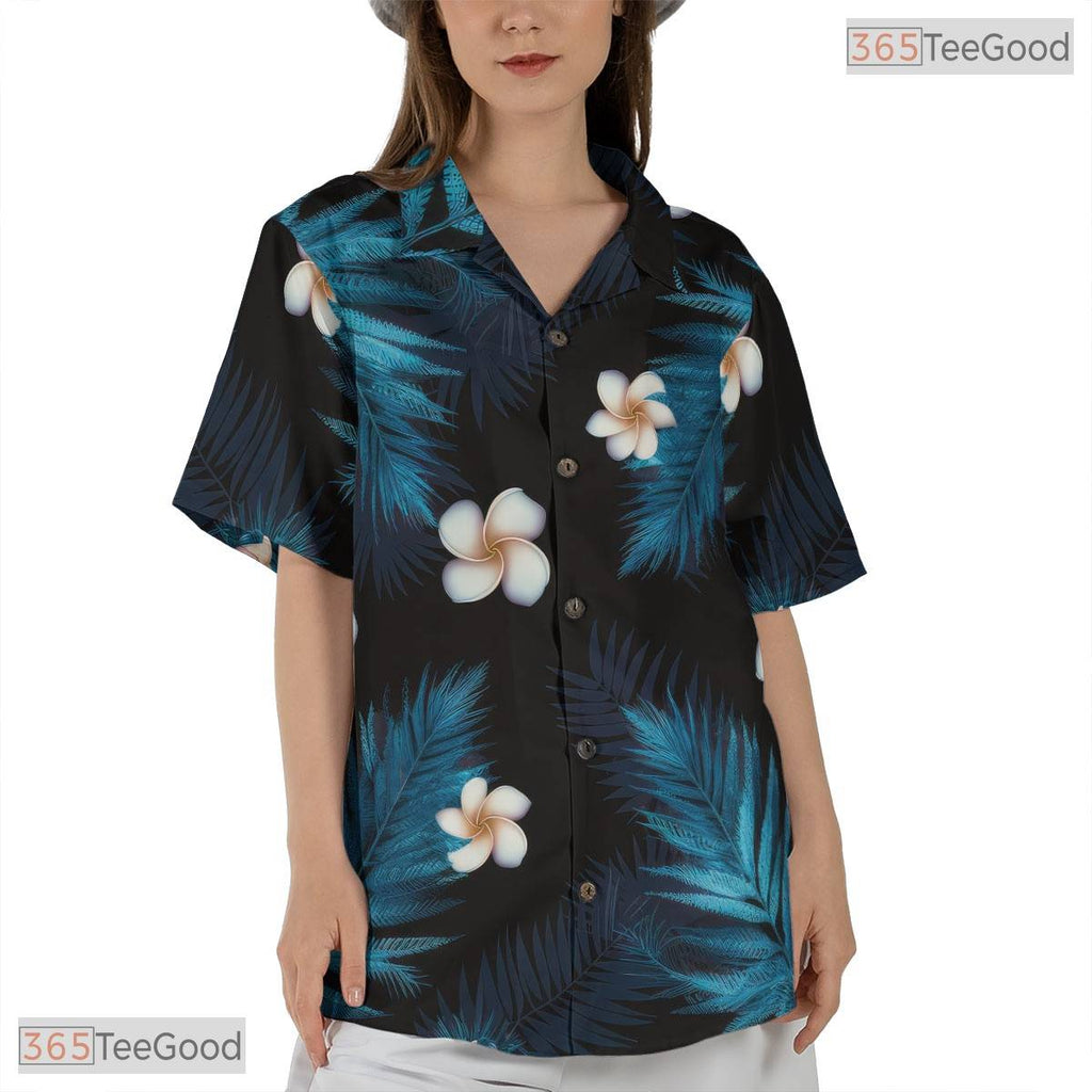 Abstract Midnight Tropical Hawaiian Tee - Exotic Aloha Beachwear Men