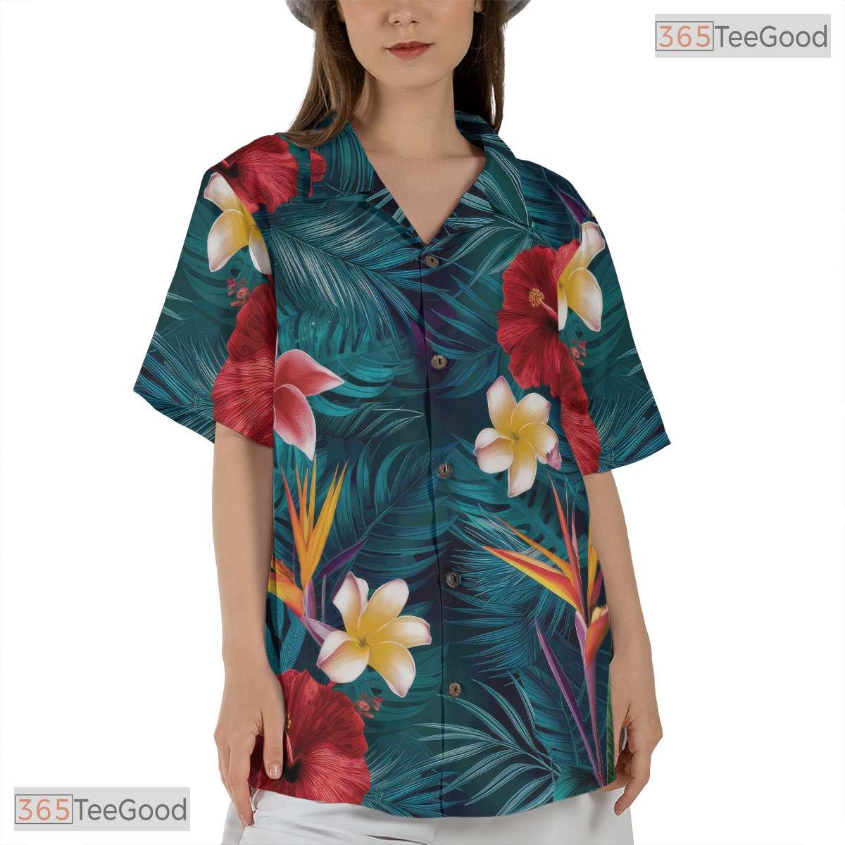 Abstract Palm Midnight Hawaiian Shirt - Tropical Aloha Gift Unisex