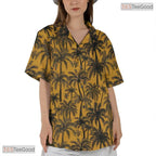 Hibiscus Floral Palm Hawaiian Shirt - Classic Aloha Beachwear Men